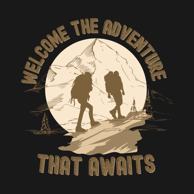 Welcome the adventure that awaits by Positive Designer