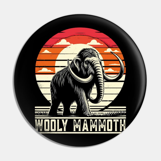 Woolly Mammoth Pin by JessArty