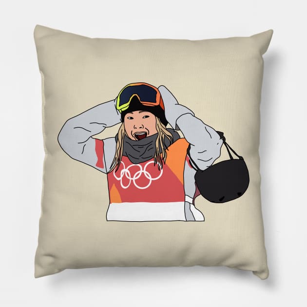 chloe is smiling Pillow by rsclvisual