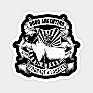 Dogo Argentino Badge Magnet