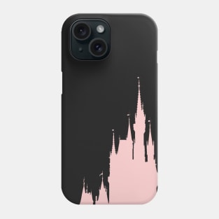 Castle Silhouette Millennial Pink Phone Case