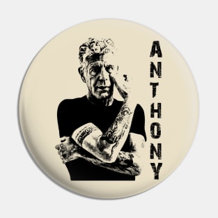 Anthony Bourdain t-shirt Pin