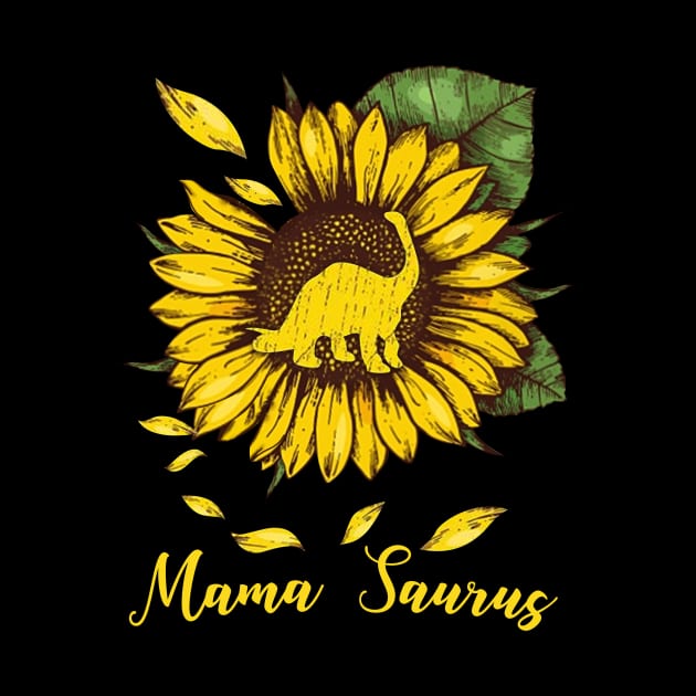 Sunflower Mama Saurus by gotravele store