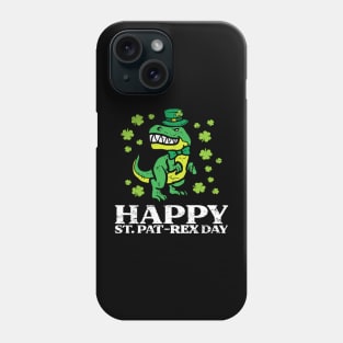 Happy St Pat Rex Dino Saint Patricks Day Trex Phone Case