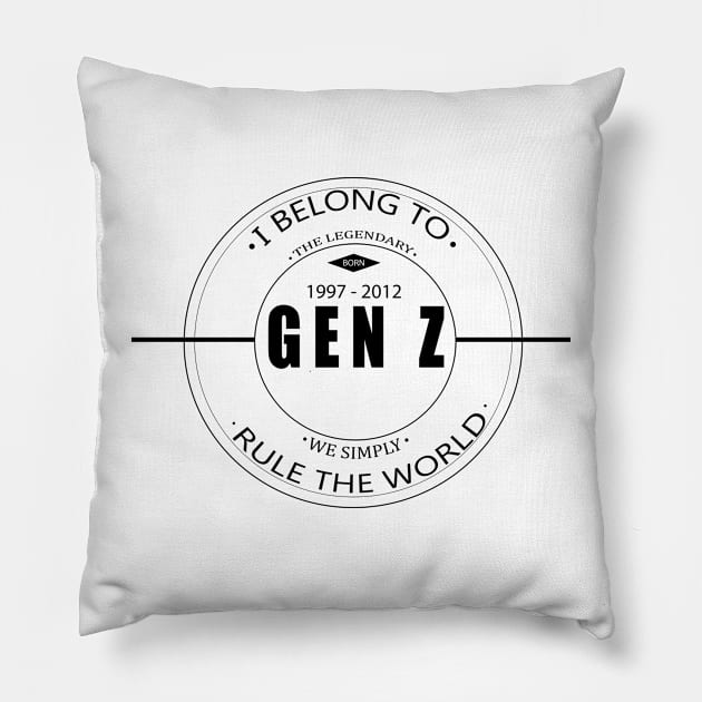 Gen z 1997-2012 Pillow by Life Happens