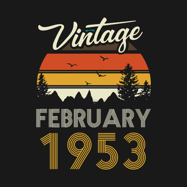 1953 - Vintage February Birthday Gift Shirt by ReneeCummings