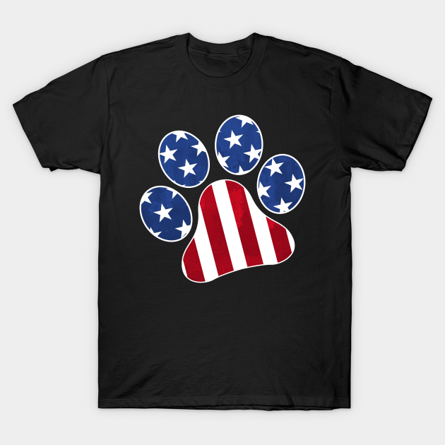 Discover ANIMAL PAW USA FLAG - Paw - T-Shirt