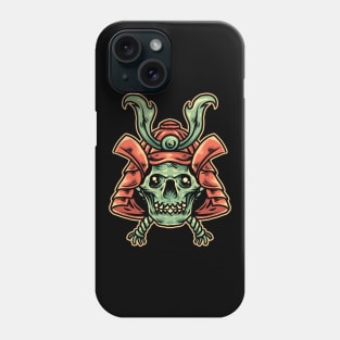 samurai skull Phone Case