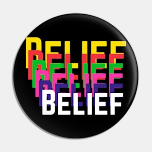 Belief #Autism Awareness Pin