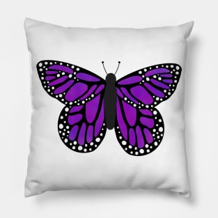Purple butterfly Pillow
