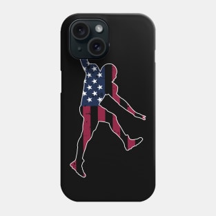 American Football Player USA Flag Gift Phone Case