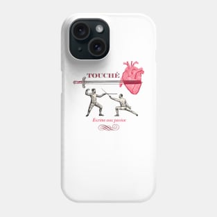 Fencing Touche Heart Phone Case