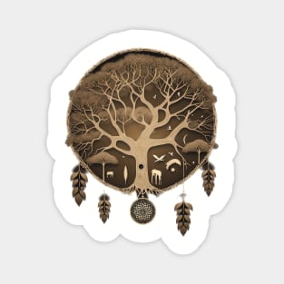 Dream Catcher Tree - Designs for a Green Future Magnet