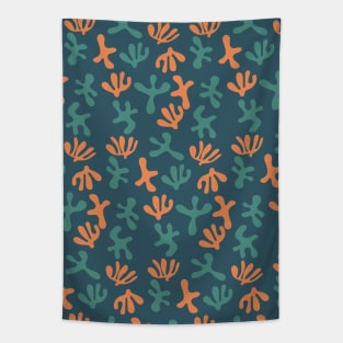 Abstract Retro Botanical Pattern 2 Tapestry