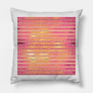 Glitter Stripes Pillow