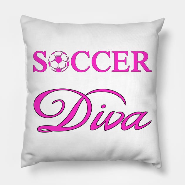 Soccer Diva Pillow by Naves