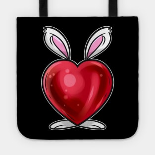 I Love Easter Heart With Bunny Ears and Feet. Easter Tote