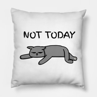 Not Today Cat Pillow