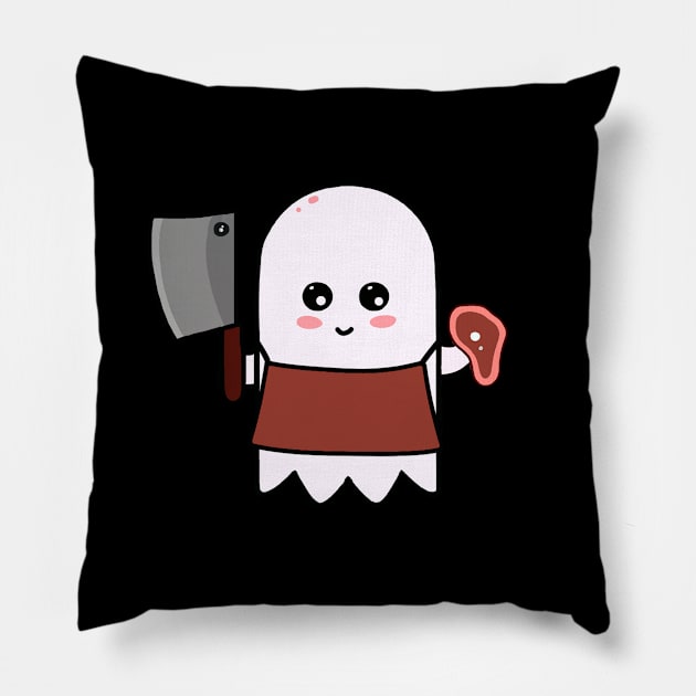 Halloween Butcher Pillow by karutees