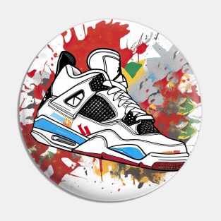 AJ IV - Sketch ! Paint Splatter ! HOT WEAR !!! Pin