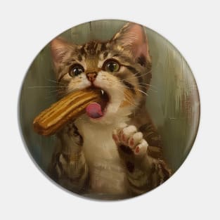 Churro Cat Pin