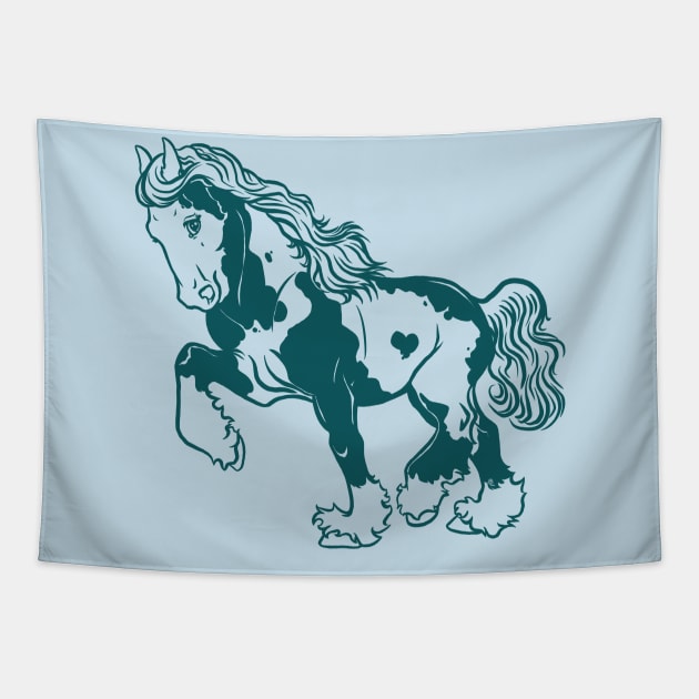 Fluffy Pony Tapestry by Copperbora