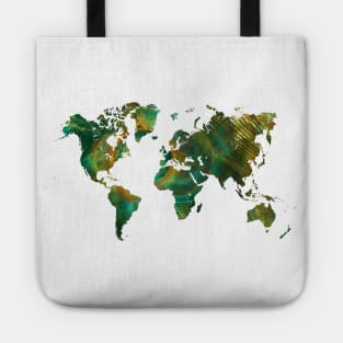 world map forest #map #worldmap Tote