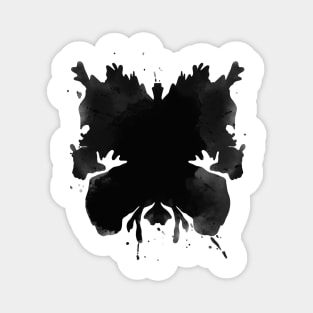 Rorschach Ink Blot Test Black Magnet