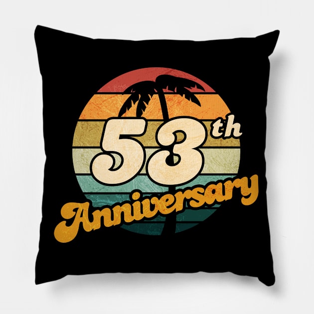 53th Anniversary Pillow by Jennifer