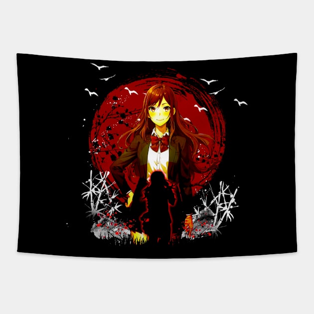 Embracing the Ordinary Horimiya's Essence Tee Tapestry by Chocolate Candies