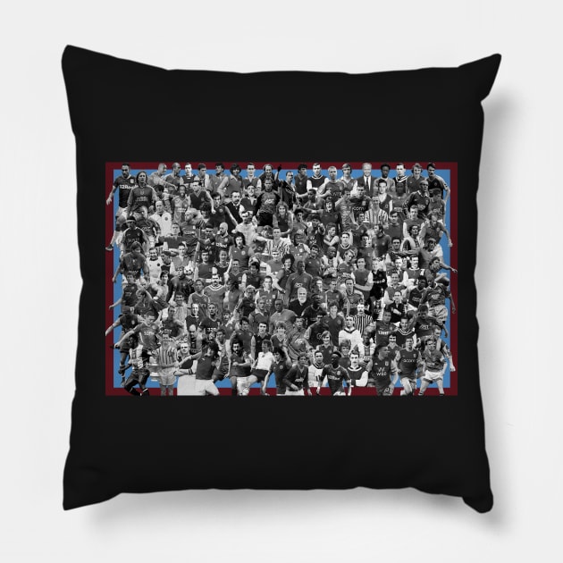 aston villa football club legends prints posters squad team Pillow by madein1874