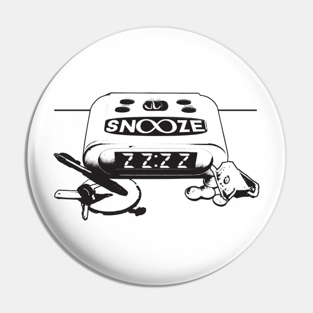 Snooze Infinitely Pin by amodesigns