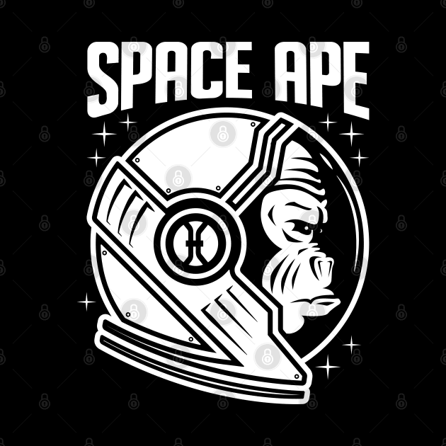 Space Ape To The Moon by Wasabi Snake