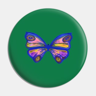 Watercolour Butterfly 1 (Purple) Pin