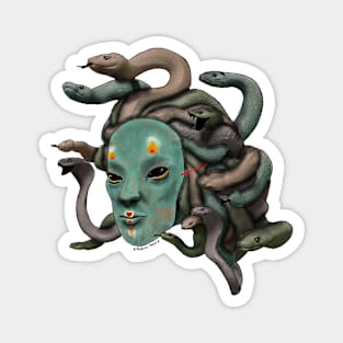 Mask of medusa Magnet