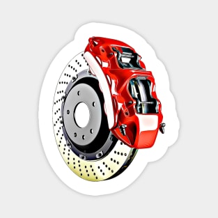 Brake Disc Cartoon Magnet