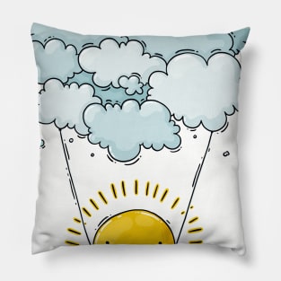 Sun on Clouds Pillow