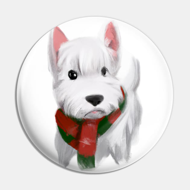 Cute West Highland White Terrier Drawing Pin by Play Zoo