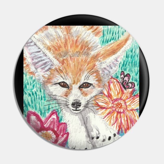 Fennec fox watercolor painting Pin by SamsArtworks