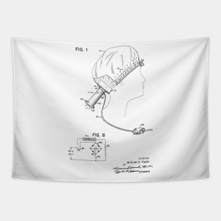 Portable Hair Dryer Vintage Patent Hand Drawing Tapestry