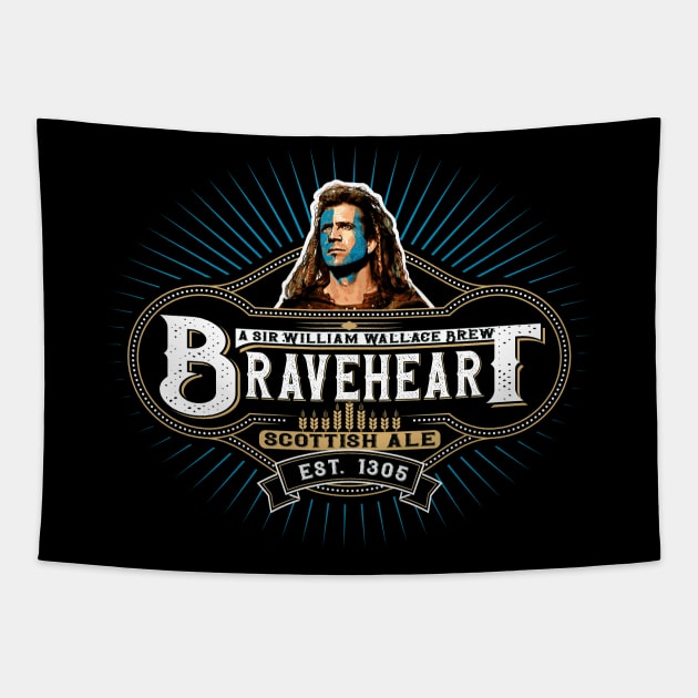 Braveheart Scottish Ale Tapestry by Alema Art