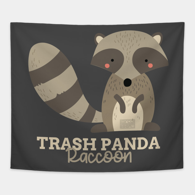 Funny Animal Name Meme Trash Panda Raccoon Funny Animal Meme Tapestry Teepublic