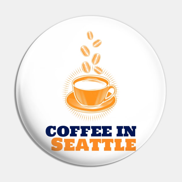 Seattle & Coffee Pin by ArtDesignDE