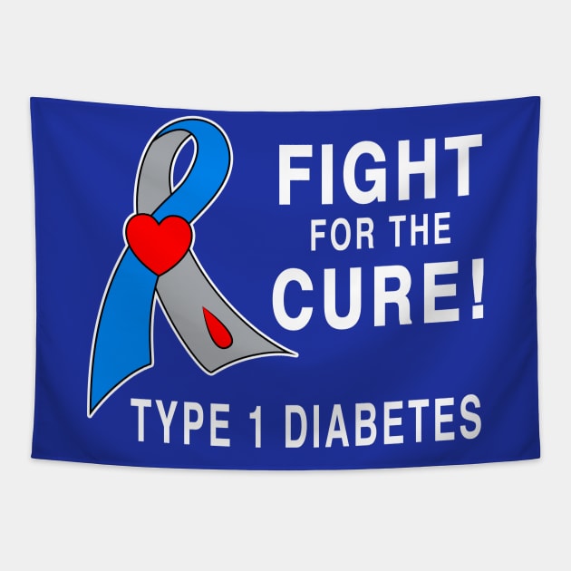 Type 1 Diabetes Fight for the Cure Tapestry by PenguinCornerStore