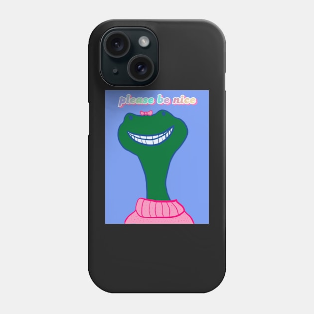 Please be nice froggy Phone Case by hgrasel