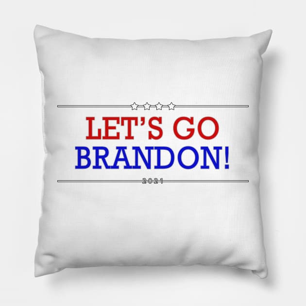 Let's Go Brandon! - Joe Biden Meme Pillow by BigBrainMerch