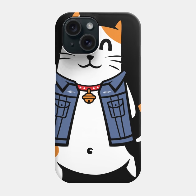 Cool Cat Phone Case by CyberpunkTees