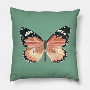 monarch butterfly watercolor Pillow