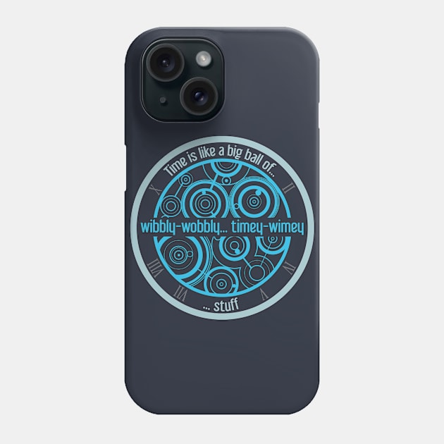 Timey-Wimey Navy Phone Case by jaheira