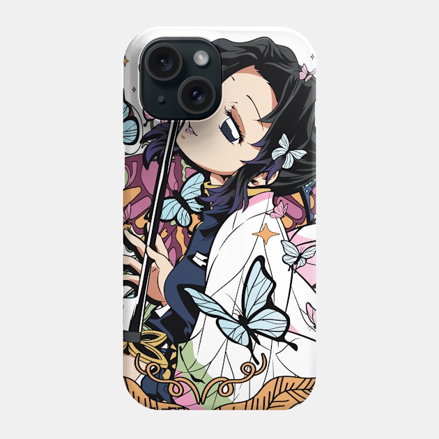 Benevolent Blossoms: Shinobu Kocho Design 03 Phone Case by OtakuAnimePH